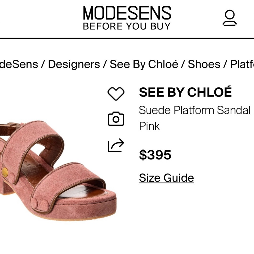 See By Chloe Rose Suede Platform Sandals